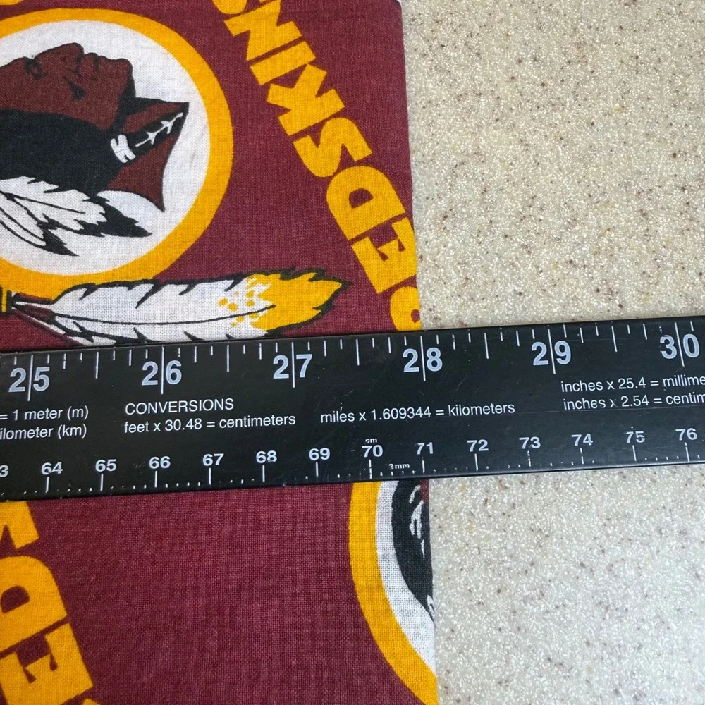 Vintage Washington Redskins NFL Standard Pillowcase Burgundy Gold Original Logo